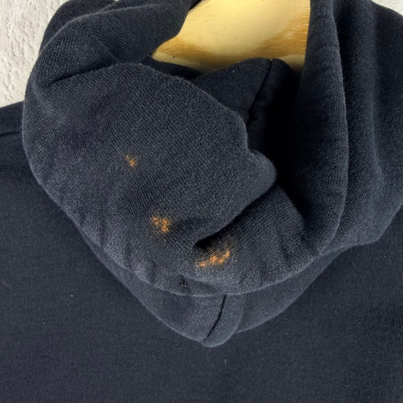 Thrasher Magazine Black Hoodie Ice Spellout Logo Graphic Sweatshirt Mens M - Picture 8 of 8